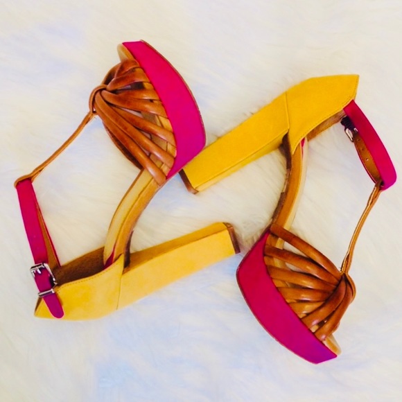 GIANNI BINI - LEATHER/SUEDE HEELS - Picture 5 of 5